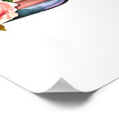 花びらとプロセッコボトルとバラブライダルシャワー ポスター (角)