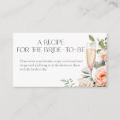 花びらとプロセッコレシピが花嫁になる エンクロージャーカード (正面)