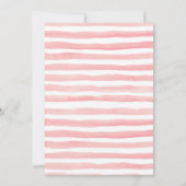 花びらとプロセッコワイルドフラワーズブライダルシャワー 招待状 (裏面)