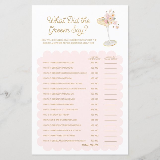 花びらとプロセッコ新郎が何と言ったゲーム (正面)