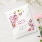 花びらとプロセッコ明るいピンクの愛は甘い フェイバーバッグ (封をした状態)