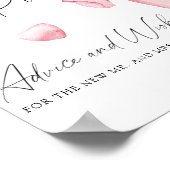 花びらとプロセッコ – アドバイスと願い ポスター (角)