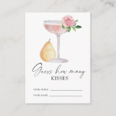 花びらとプロセッコ – キス数を推測 エンクロージャーカード (正面)