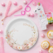 花びらとプロセッコ ペーパープレート (パーティー)