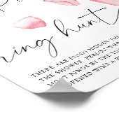 花びらとプロセッコ – リング狩りブライダルシャワーゲーム ポスター (角)