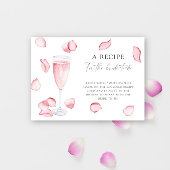 花びらとプロセッコ – 花嫁のためのレシピ エンクロージャーカード