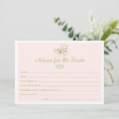 花びらと花嫁カードのプロセッコアドバイス サンキューカード (スタンド正面)