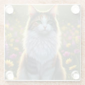 花びらと足 ガラスコースター (裏面)