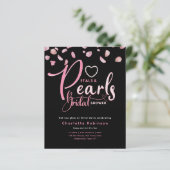 花びらとPEARLSピンクブラックシックブライダルシャワー (スタンド正面)