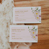 花びらとProseccoはカードの数を推測 エンクロージャーカード