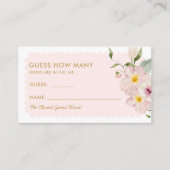 花びらとProseccoはカードの数を推測 エンクロージャーカード (正面)