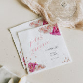 花びらとProseccoスクリプトスパークリーフローラ スタンダードカクテルナプキン