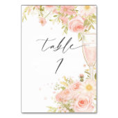 花びらとProseccoテーブル番号 テーブルナンバー (正面)