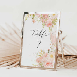 花びらとProseccoテーブル番号 テーブルナンバー