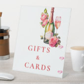 花びらとproseccoブライダルシャワーギフト&カード 台座サイン (インサイチュ)