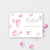 花びらとProsecco – 日付の夜のアイディア\日付のjar エンクロージャーカード