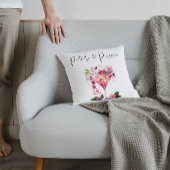 花びらのプロセッコ ピンクの花のウェルカムシャワー クッション