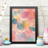 花びらの壁ポスター、花の油の絵を描壁のポスター ポスター