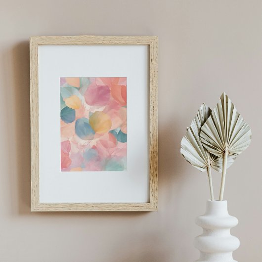 花びらの壁ポスター、花の油の絵を描壁のポスター ポスター