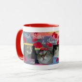 花びらの羽のコーデュロイおよびメルセデスのマグ マグカップ (正面左)