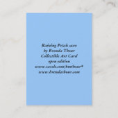 花びらの芸術カードを雨が降ること 名刺 (裏面)