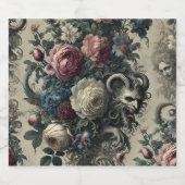 花びらの装飾 – ゴシック様式のバロック ビールラベル (シングルラベル)