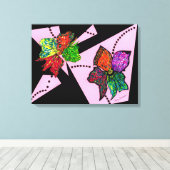 花びらのMotion Canvas Print キャンバスプリント (インサイチュ (ウッドフロア))