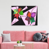 花びらのMotion Canvas Print キャンバスプリント (インサイチュ (リビング))