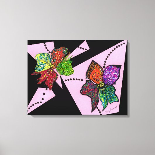 花びらのMotion Canvas Print キャンバスプリント (正面)