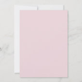 花びらアンドプロセッコピンクフローラブライダルシャワー 招待状 (裏面)