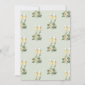 花びらアンドプロセッコピーチバラブライダルシャワー 招待状 (裏面)