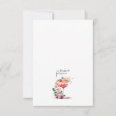 花びらアンドプロセッコフローラブライダルシャワーブランチ サンキューカード (裏面)