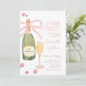 花びらアンドプロセッコブライダルシャワーブランチ招待状 招待状 (スタンド正面)
