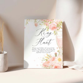 花びらアンドプロセッコブライダルシャワーリングや輪狩り ポスター