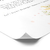 花びらアンドプロセッコブライダルシャワー開花バー ポスター (角)