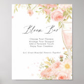 花びらアンドプロセッコブライダルシャワー開花バー ポスター (正面)