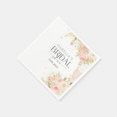 花びらアンドプロセッコブライダルシャワー スタンダードカクテルナプキン (角)