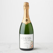 花びらアンドプロセッコブライダルシャワー スパークリングワインラベル (正面)