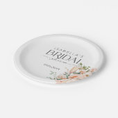 花びらアンドプロセッコブライダルシャワー ペーパープレート (アングル)