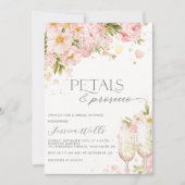 花びらアンドプロセッコブライダルシャワー 招待状 (正面)