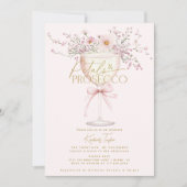 花びらアンドプロセッコワイルドフローズブライダルシャワー 招待状 (正面)