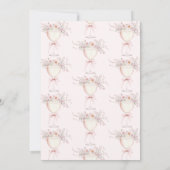 花びらアンドプロセッコワイルドフローズブライダルシャワー 招待状 (裏面)