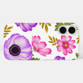 花びらイン調和- Anemone and Cosmos Case-Mate iPhoneケース (裏面 (横))