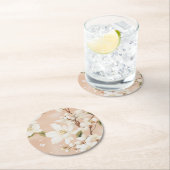 「花びらウィスパーコースターセット」 ラウンドペーパーコースター (インサイチュ)