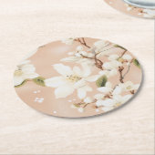 「花びらウィスパーコースターセット」 ラウンドペーパーコースター (アングル)