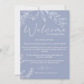 花びらウェルカムレター&旅程 ノートカード (正面)