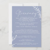 花びらウェルカムレター&旅程 ノートカード (裏面)