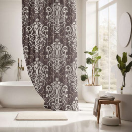 花びらエレガンスモチーフ シャワーカーテン