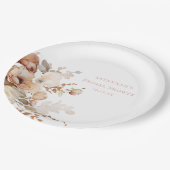 花びらエレガントとプロセッコフローラブライダルシャワー ペーパープレート (アングル)