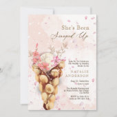 花びらエレガントスカウトされたブライダルシャワー 招待状 (正面)
